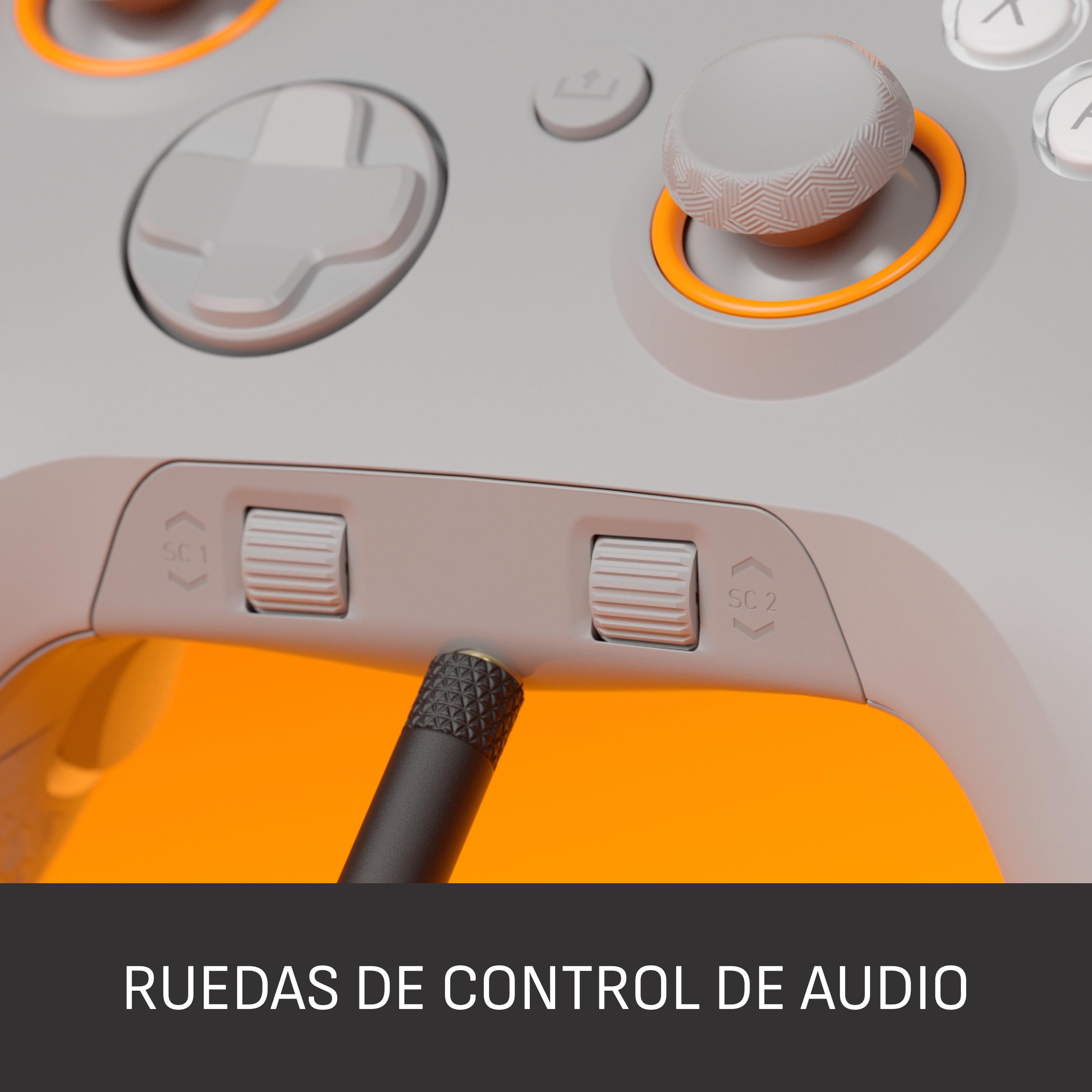 Scuf VALOR PRO WIRELESS Mando Xbox Performance, TMR Anti-Drift – Gris Claro | Paletas Personalizables, Gatillos Instantáneos, Controles de Audio, Xbox Series X|S, Xbox One, Windows PC