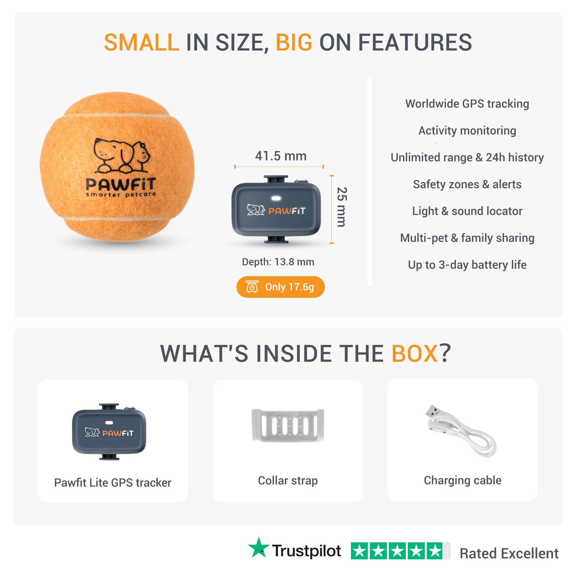 Amazon.com: Pawfit Lite for Small Dogs 4g GPS Tracker | Real Time