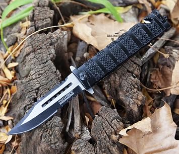 TAC Force 5in. Blk Rescue Folder Knife