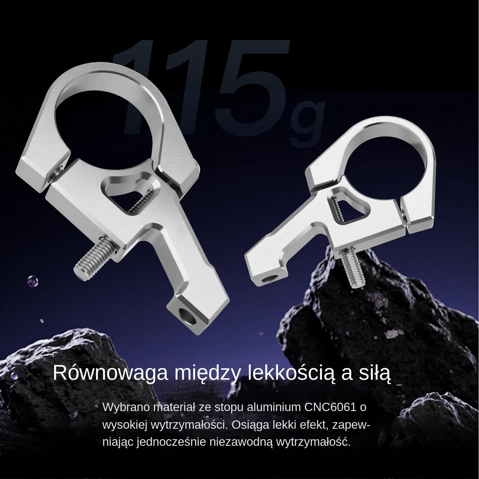 Kierownica Rowarowa Z Mocowaniem Bezpo?rednim - Zacisk Kierownicy Bezpo?redni Monta? | Precyzyjne Akcesorium Aluminiowe dla Wymagaj?cych Doros?ych Pocz?tkuj?cych