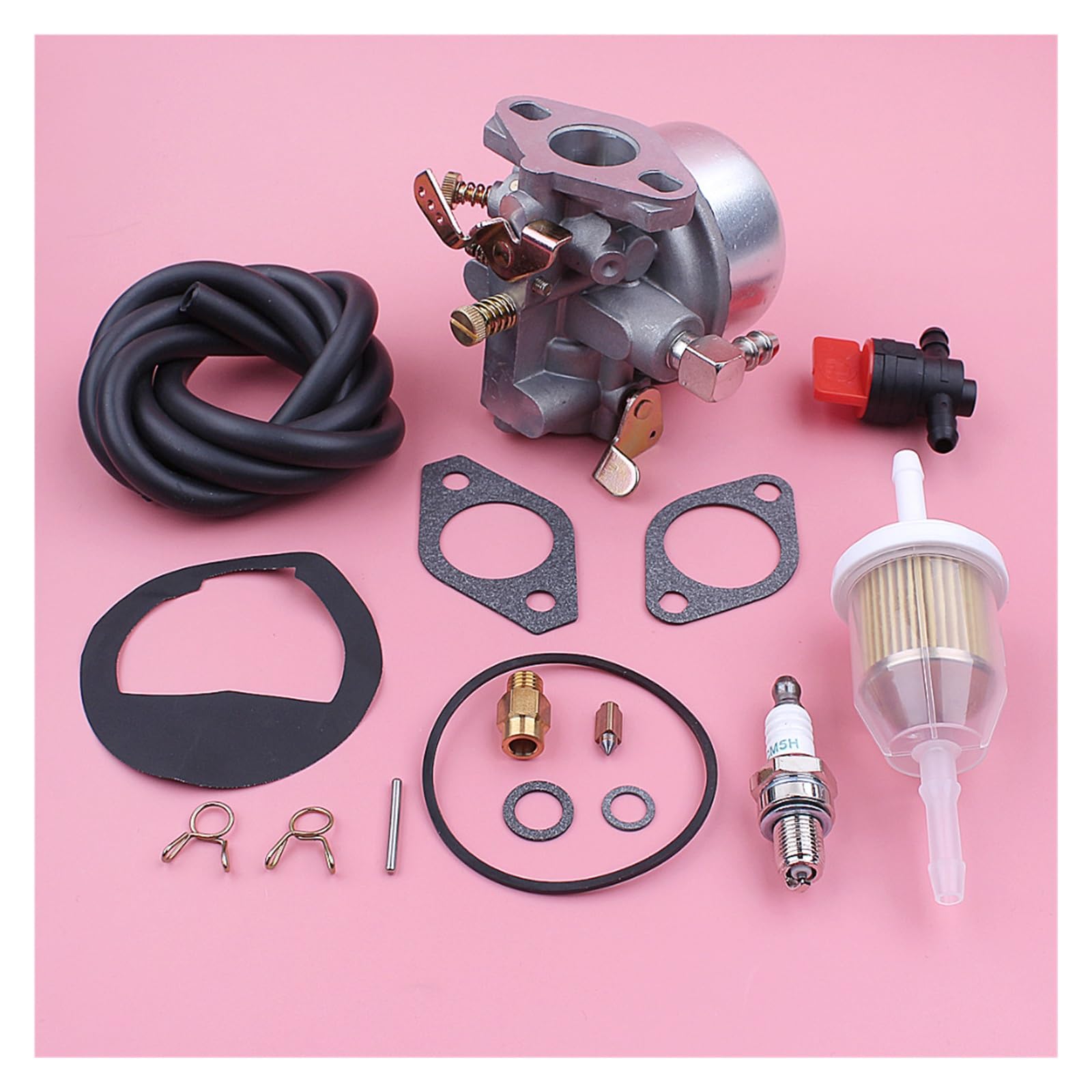 Kit de reparación juntas carburador for Kohler K90 K91 K141 K160 K161 K181, manguera filtro combustible, válvula cierre, pieza repuesto for cortacésped