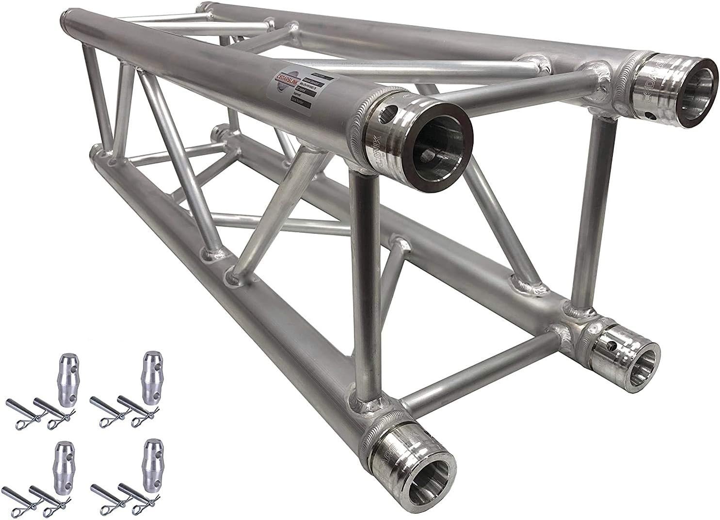 3.28FT 1 Meter Square Aluminum DJ Light Stand Truss Segment 290mm.x290mm. 11.42"x11.42". Fits All Major Name Brands! Includes Connection Parts!