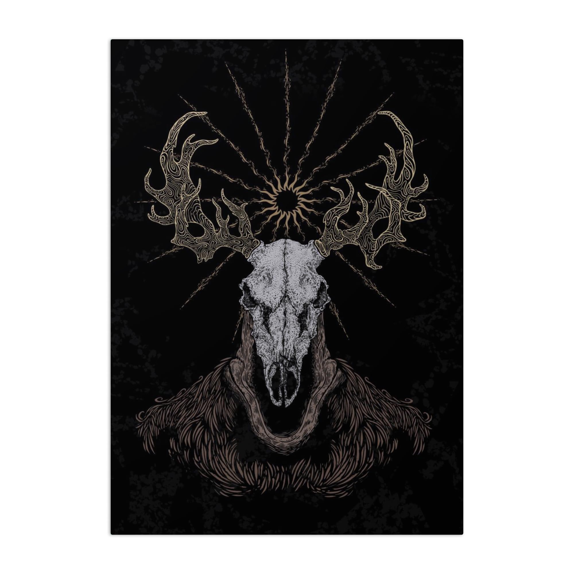 Displate Official Witcher Metal Poster Magnetic Mounting Included Licensed Artwork Modern Wall Decor Summer Collection Igni Sign Poster