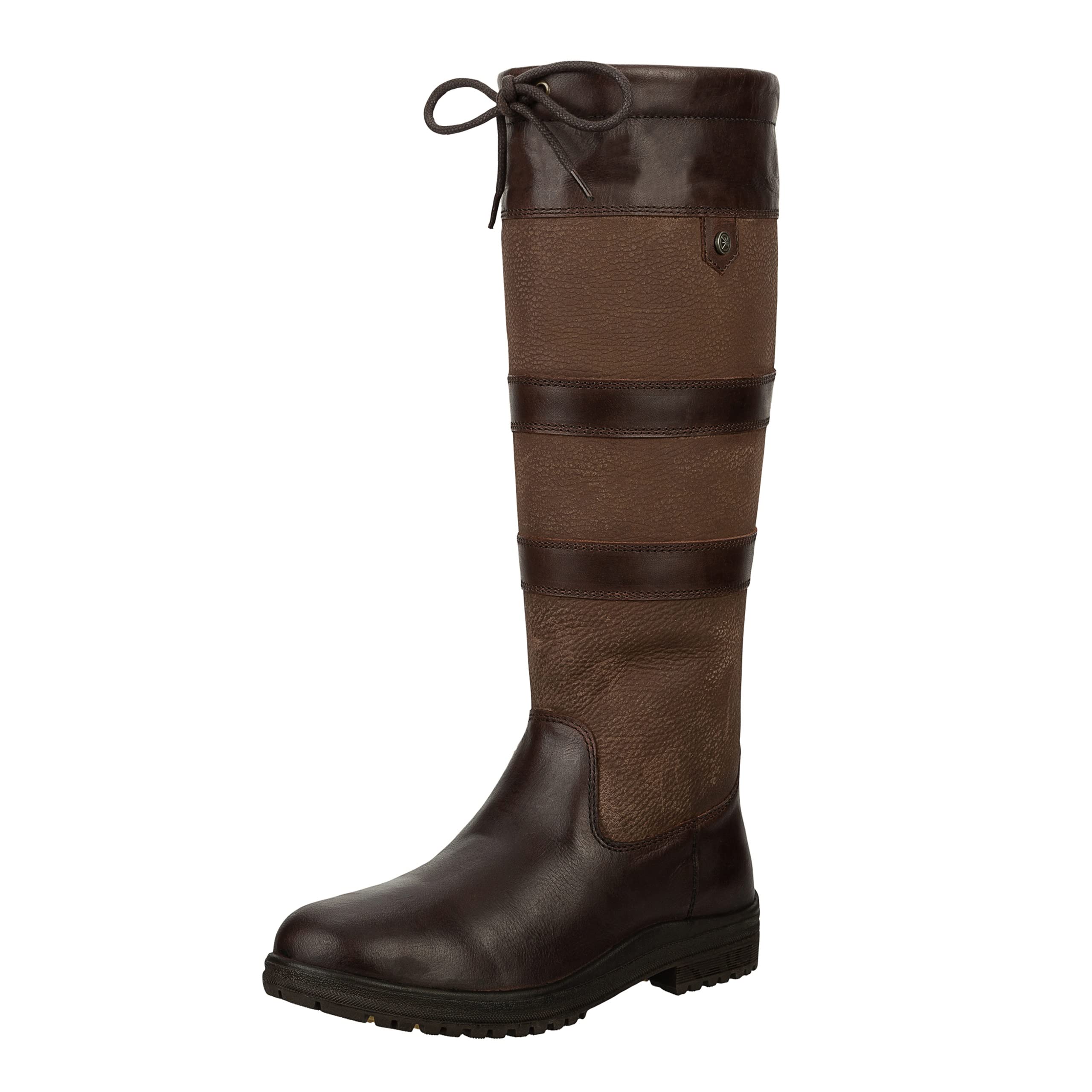 SUEDWIND FOOTWEAR Bottes en cuir toutes saisons « Derry » | Semelle confortable | Dessus en cuir nubuck robuste | Imperméable | Bottes d'extérieur | Pour promener le chien, écurie, équitation |