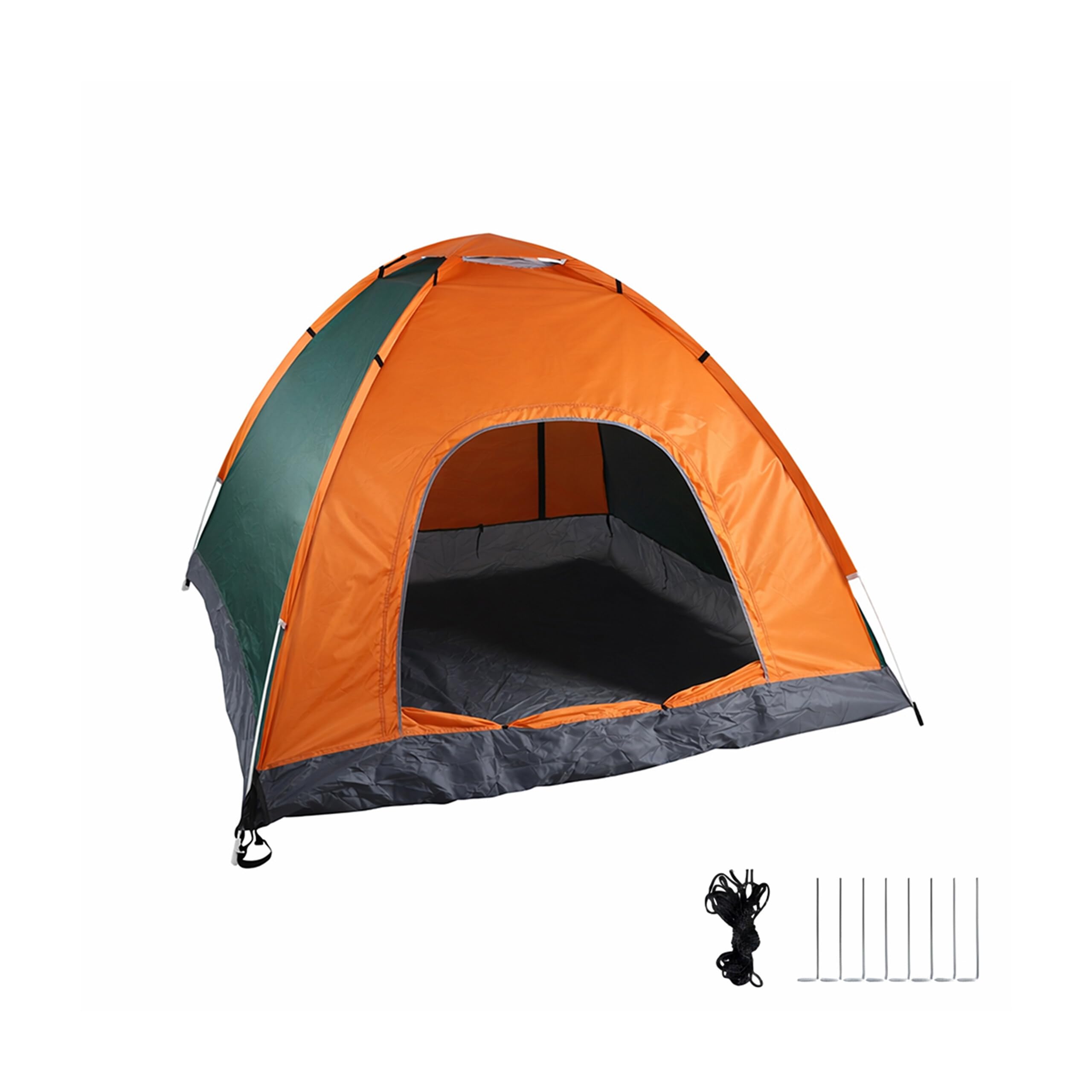 Relaxdays Tente de Camping Pop-up 3 Personnes Hydrofuge, randonnée, Festival, 135x200x200 cm, Bleu