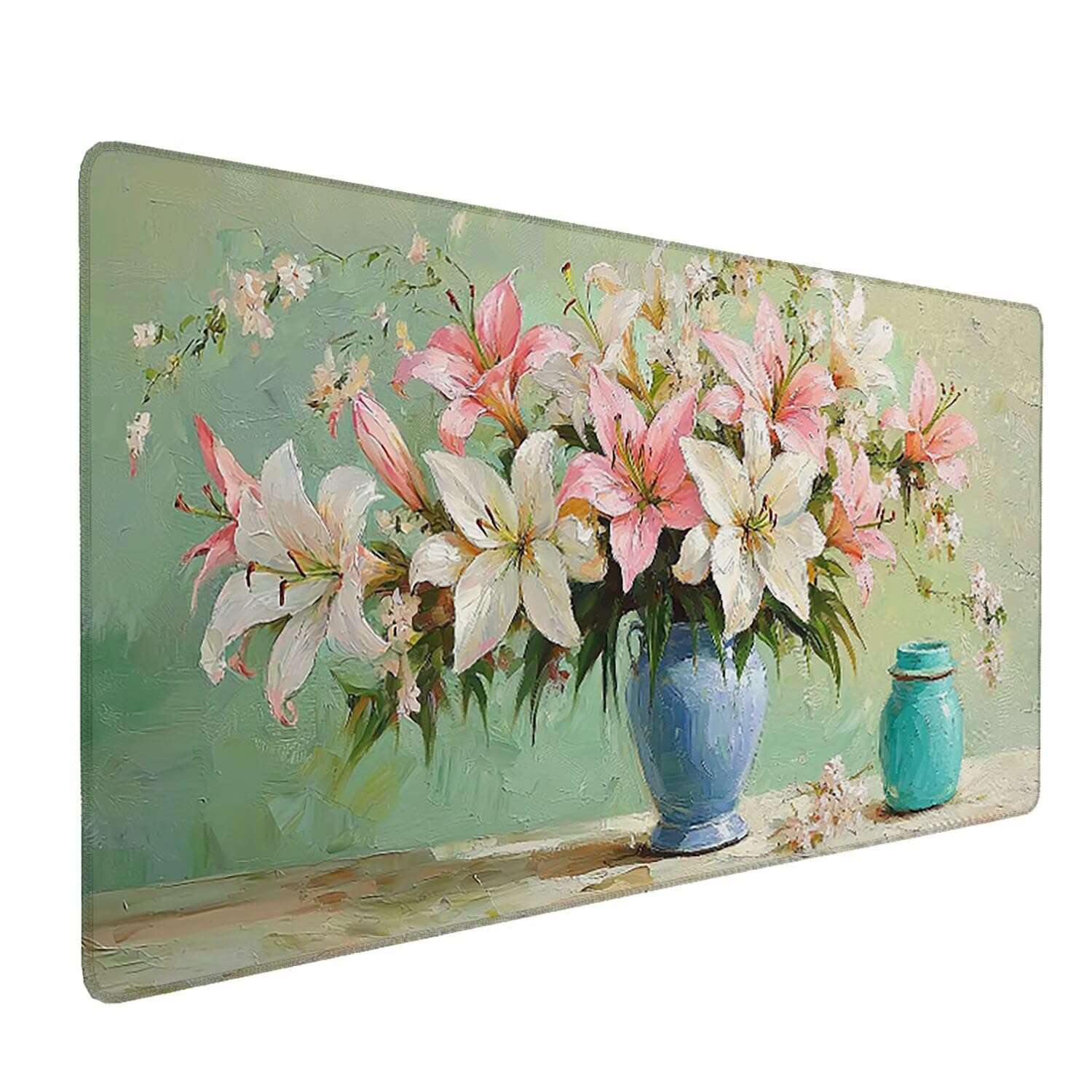 Podkładka pod mysz do gier, 1600 x 800 mm, XXL, duża gamingowa podkładka pod mysz, wodoodporna podkładka pod mysz, długa podkładka na biurko z przeszytymi krawędziami, mata na biurko z gumową podstawą