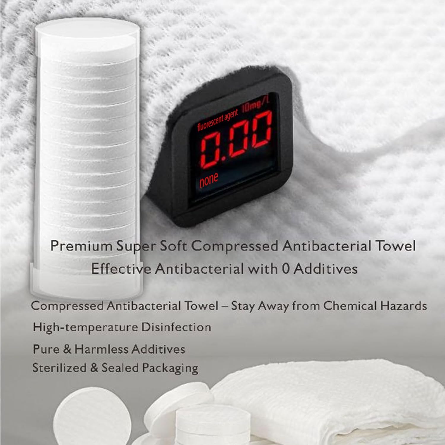 Hot Face Towel Heater Machine, Automatic Hot Towel Dispenser, Heats Up in 5 Seconds,131°F Adjustable Constant Temperature, Smart Voice Alerts, Towel Warmer (Machine+5 Barrel(100pcs) Towel)