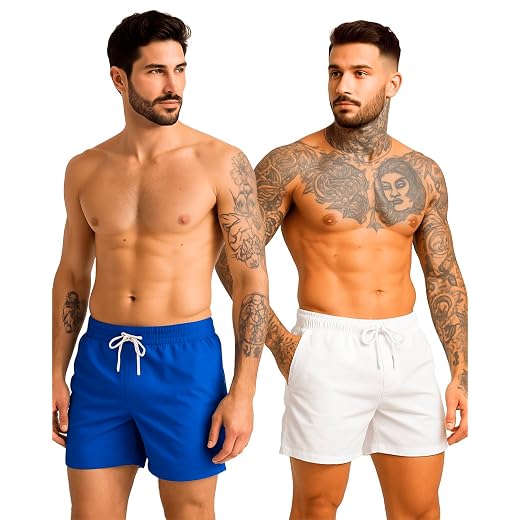 Kit 2 Short Masculino Mauricinho Linho Premium Bermuda Slim Verão Leve