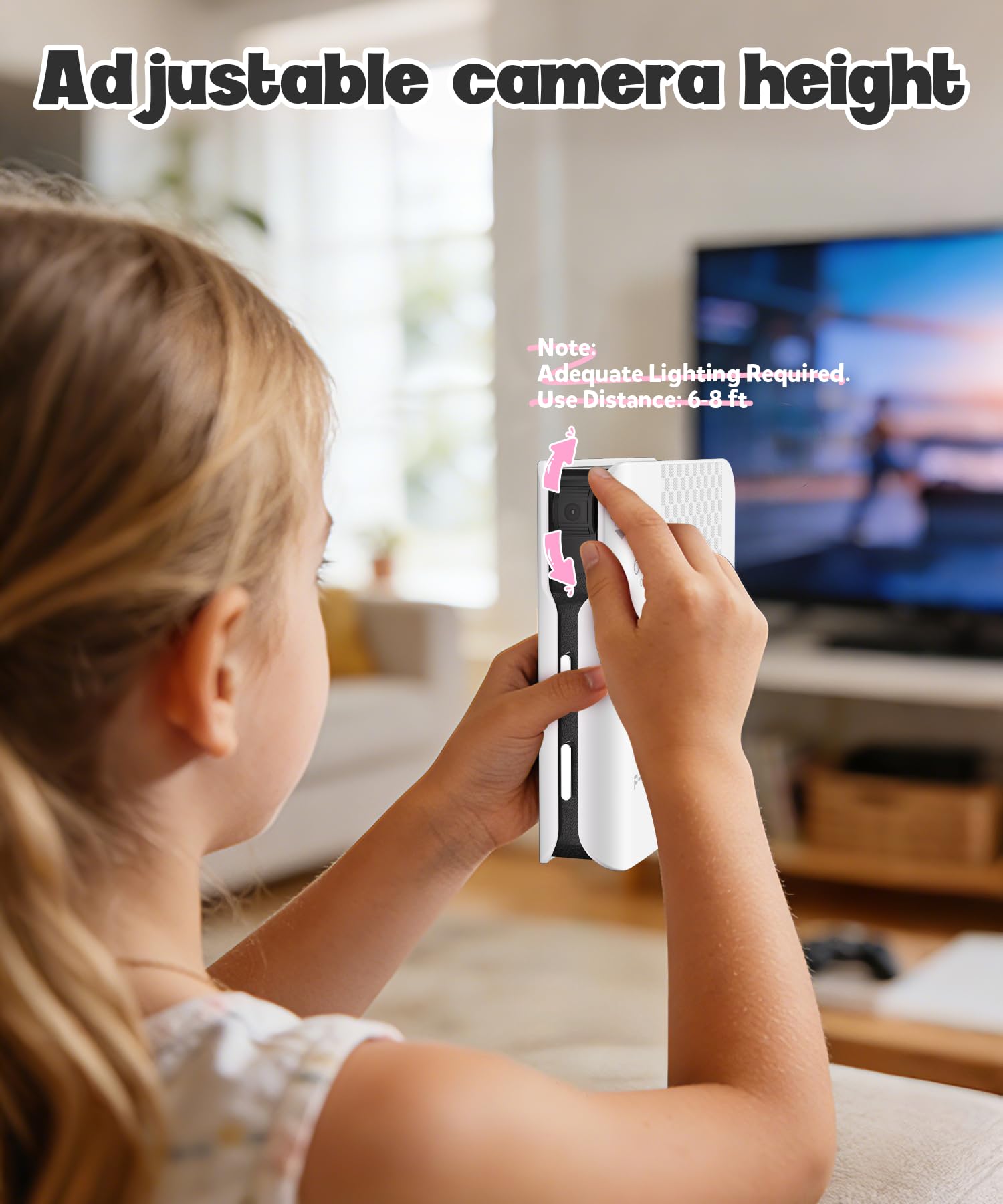 Console di Gioco con Rilevamento del Movimento per Bambini, Sistema di Gioco Plug & Play per TV, Ideale per Attività Fisica in Casa, Serate in Famiglia, Feste e Momenti di Gioco