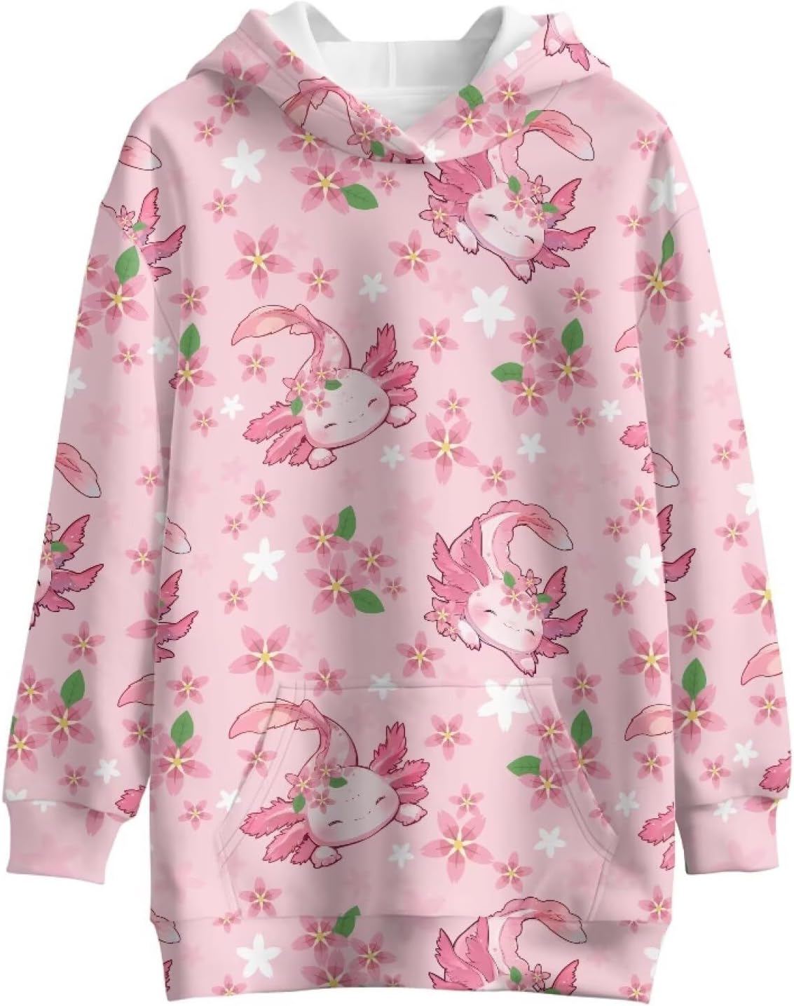Girls Pullover Hoodies Long Sleeve Graphic Hooded Sweatshirt with Pocket Cozy Hoodie for Big Kids