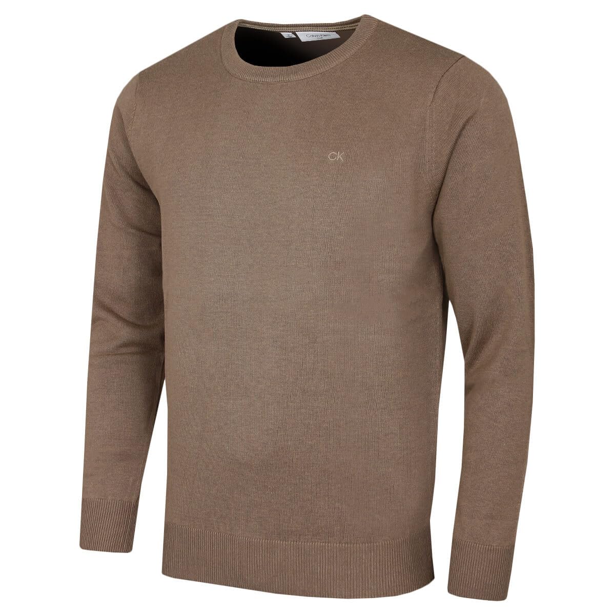 Calvin Klein Men's Mink Crew Neck Cotton Sweater - Xxxxl