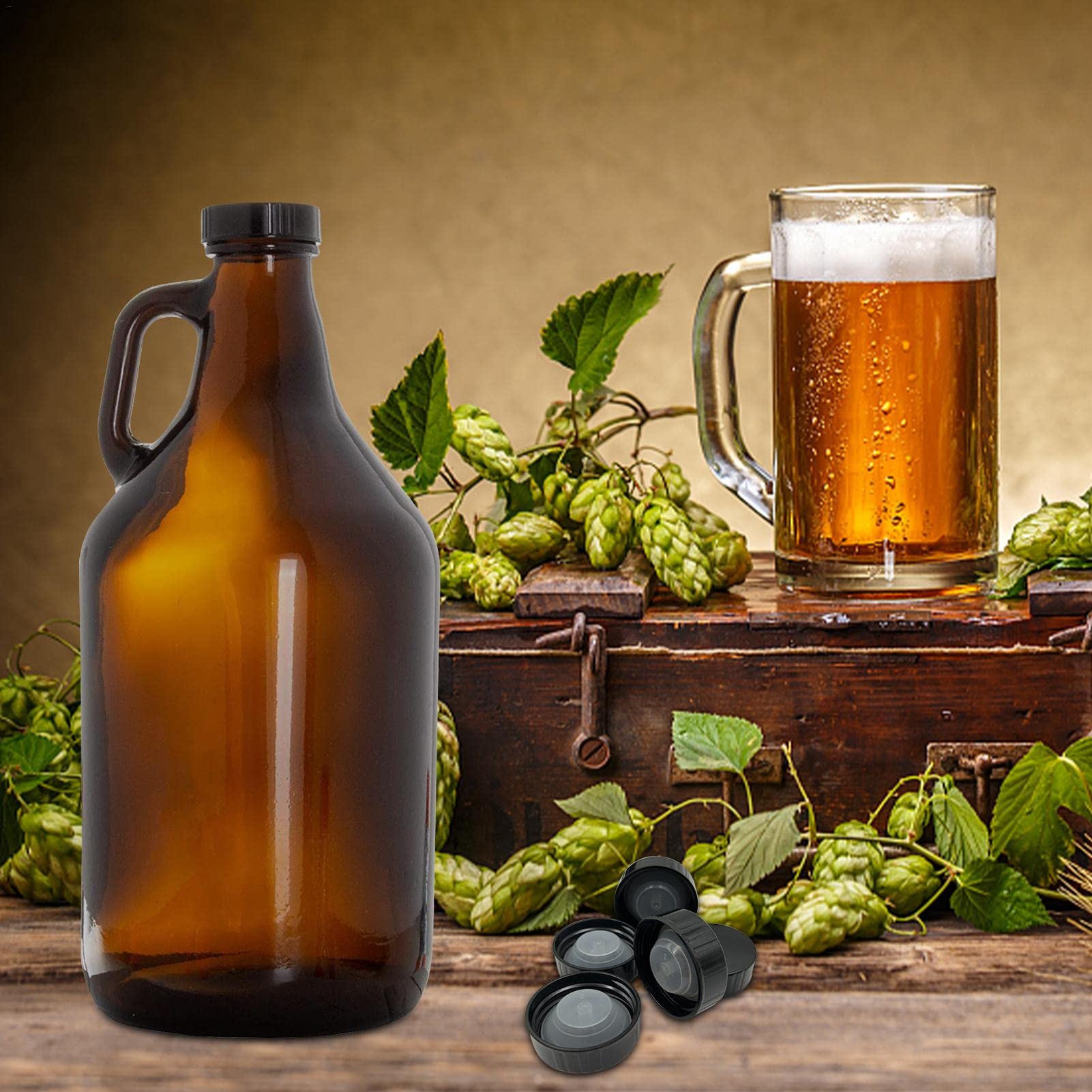 PATIKIL Lot De 160 Bouchons De Bouteille De Bière De 2,5 Cm En Métal Pour Loisirs Créatifs, Bouteilles En Verre, Vert Foncé