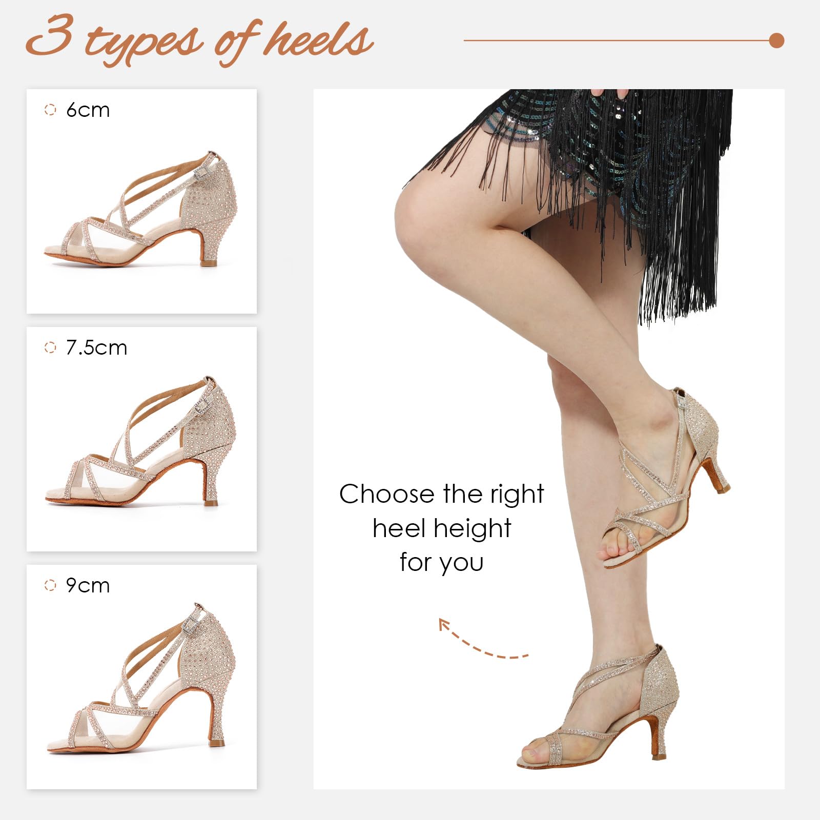PedreríA Zapatos de Baile Latino para Mujer Salsa SalóN Tango Moderna Bachata Zapatos