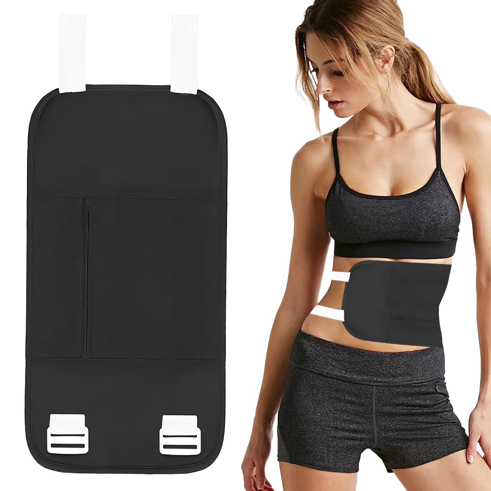 TecoKart® Castor Oil Pack Wrap, Black Adjustable Elasticity Velcro Essential Oil Pack For Pain Relief, Repeatable Soft Massage Oil Auxiliary Belt, Leakproof Waterproof Multifunctional Castor Oil Pack (B0DBQCY6KB) Amazon Price History, Amazon Price Tracker