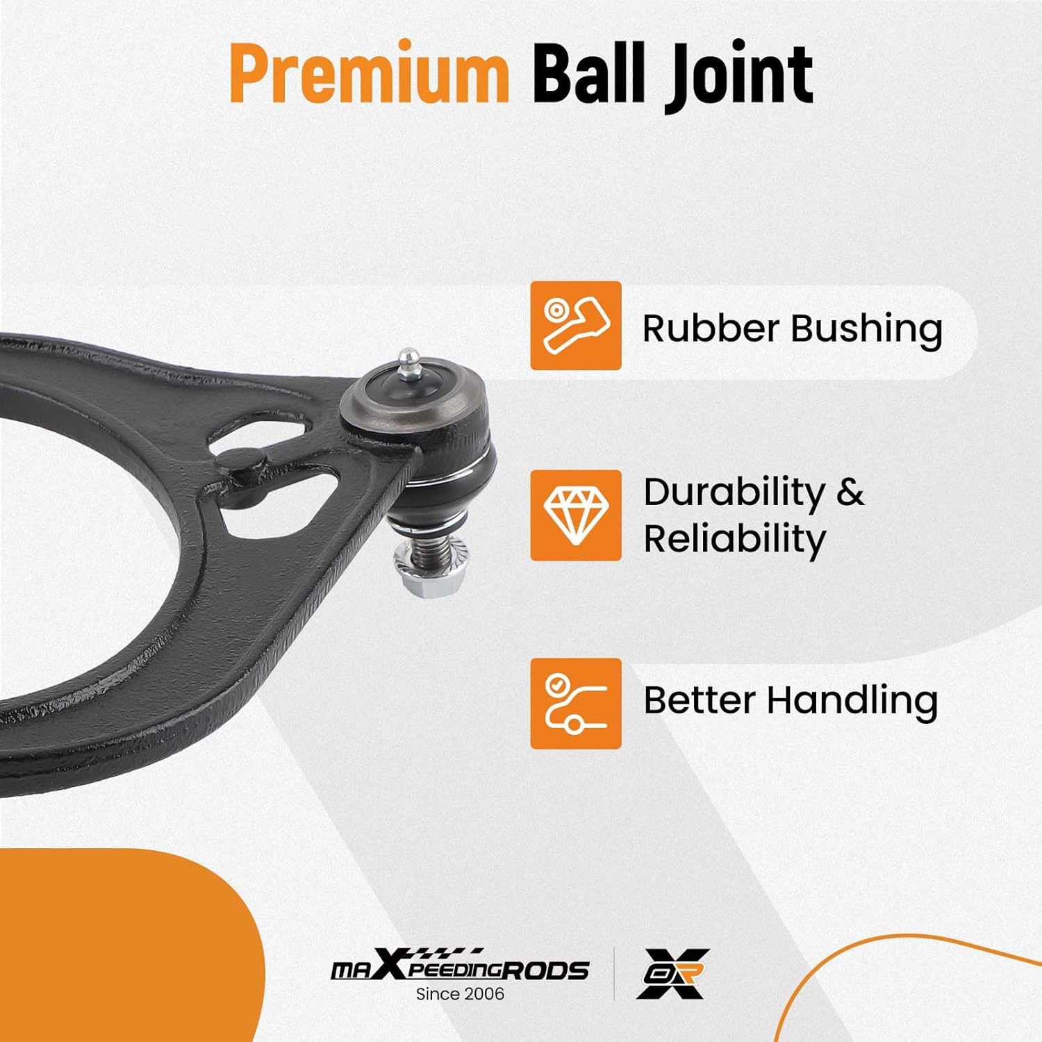 maXpeedingrods 16Pc Front Upper Lower Control Arm for Dodge Charger Challenger Magnum Chrysler 300 2005-2010, Suspension Kit Control Arm w/Ball Joint Sway Bar Link Tie Rod Boot