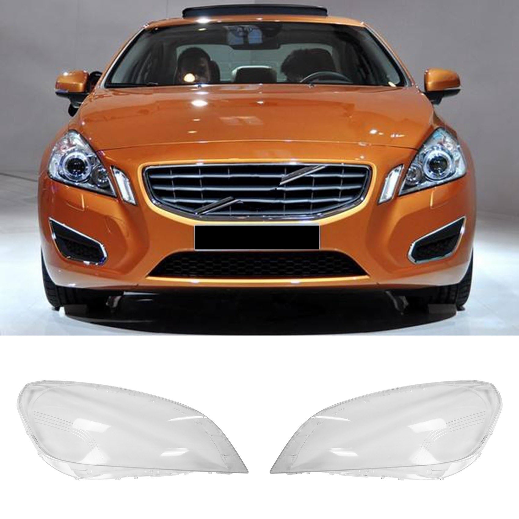 Amazon.co.jp: クリアヘッドライトレンズカバ ために ボルボ S60 V60 