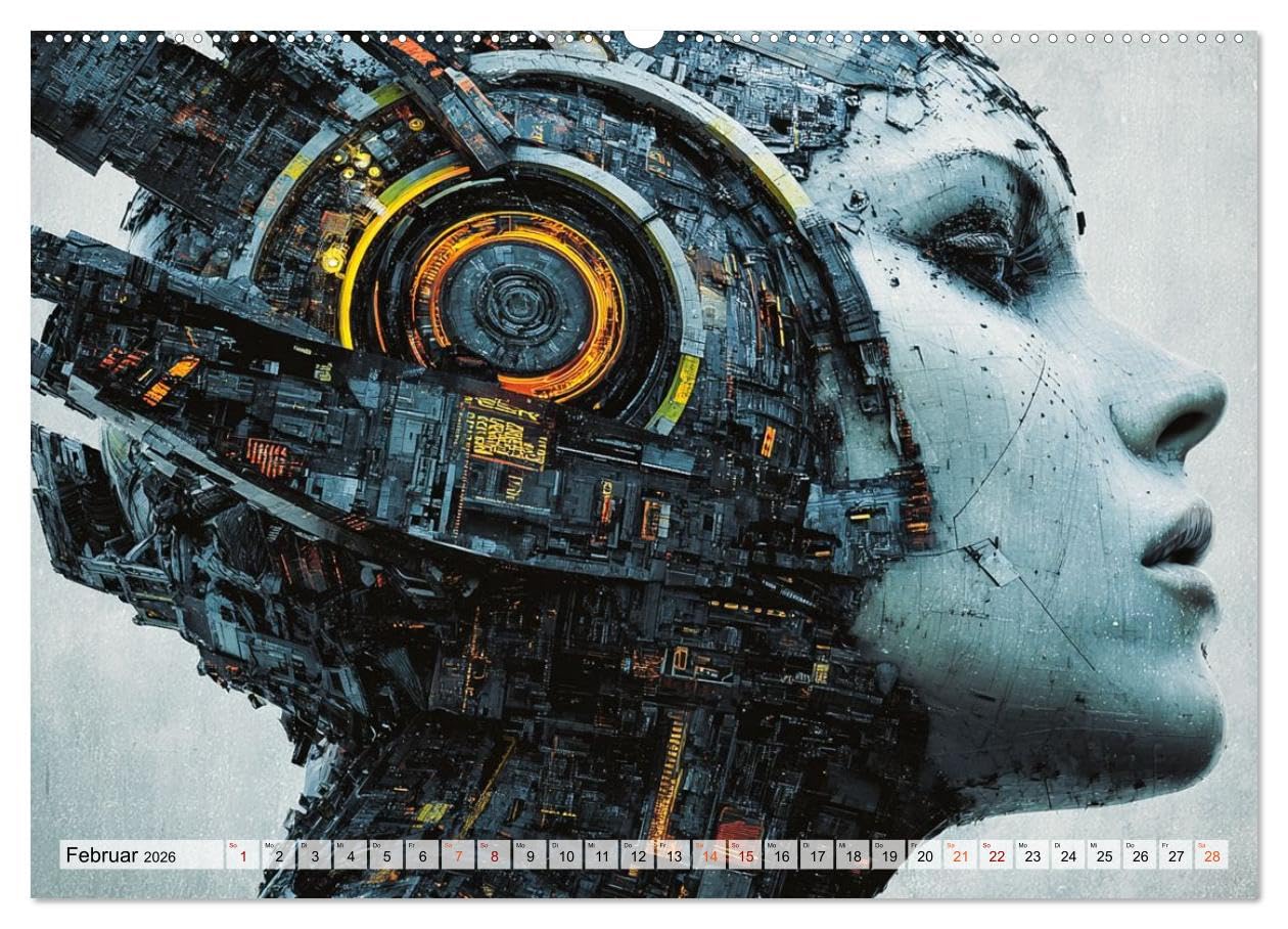 Fantasie Welten - Science Fiction (hochwertiger Premium Wandkalender 2026 DIN A2 quer), Kunstdruck in Hochglanz: Fantastische Zukunftswelten zum Träumen und Inspirieren. (CALVENDO Technologie)