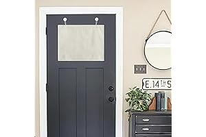 NICETOWN Small Door Window Curtain, Thermal Insulated Door Curtain with Self Adhesive Hooks