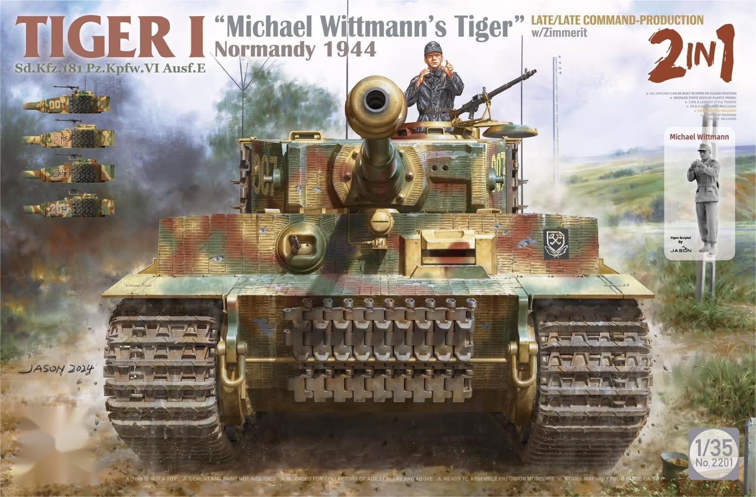Amazon | タコム 1/35 タイガーI 後期型 & 1/16 ミハエル
