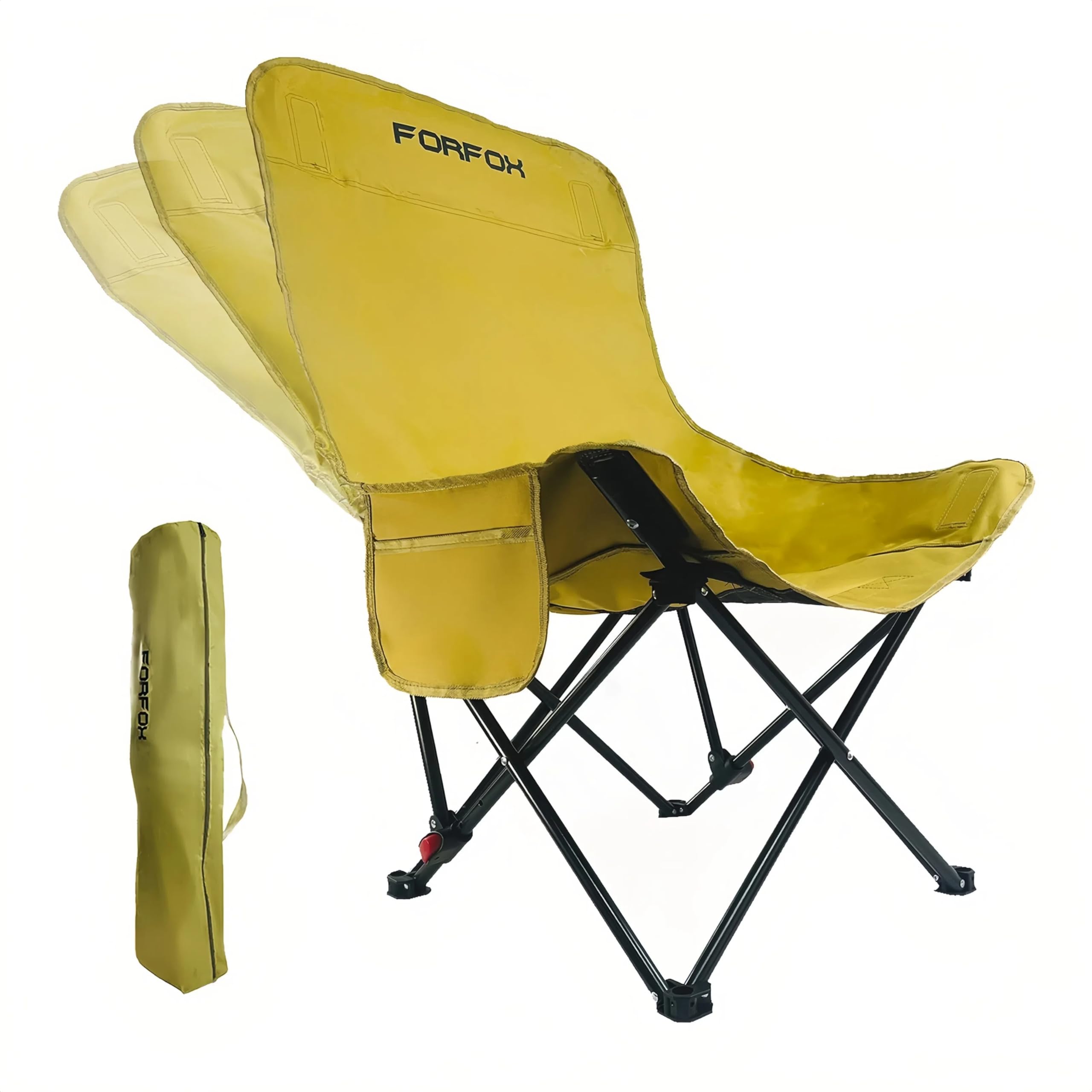 Amazon.com : FORFOX Adjustable Portable Folding Camping Chair with