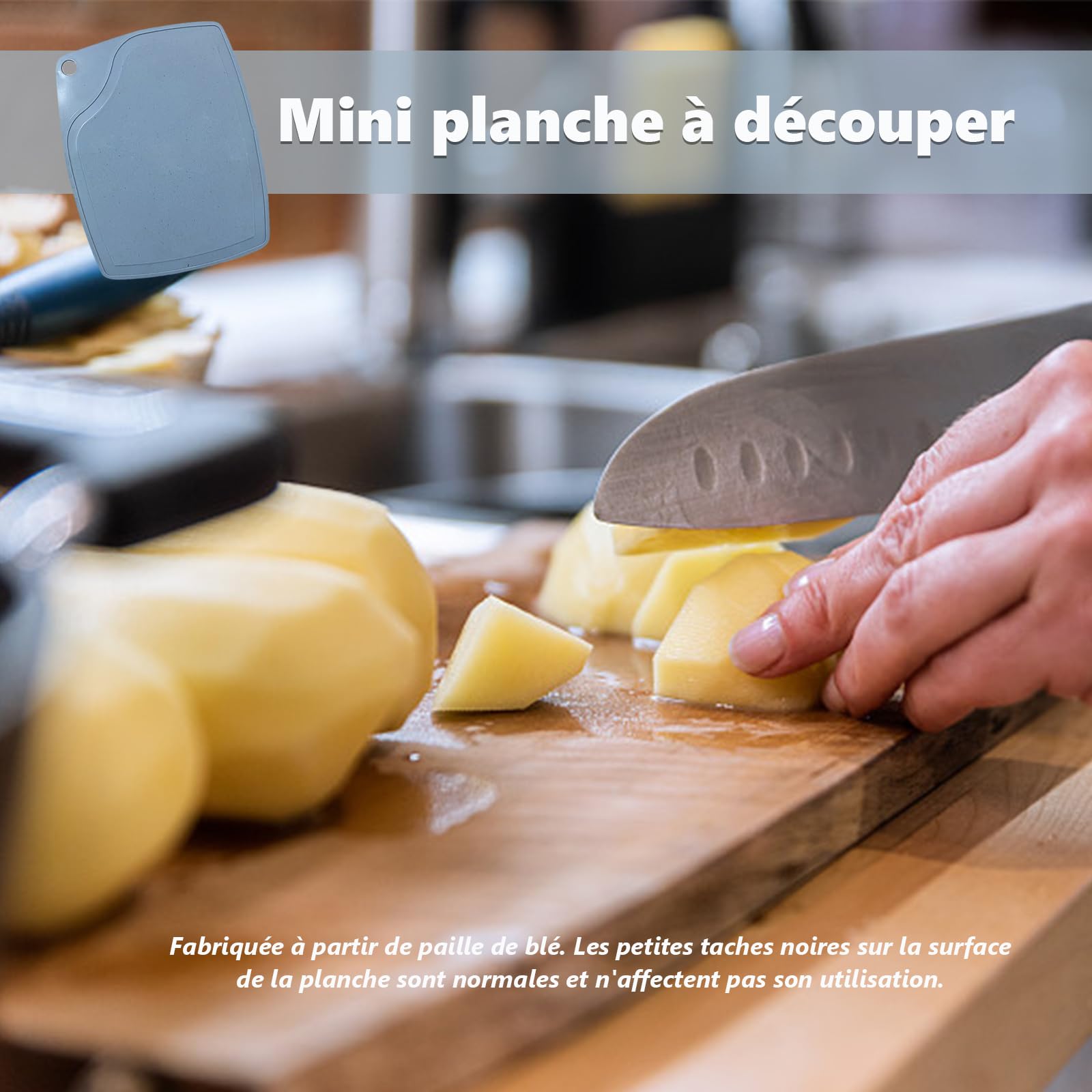 Plateau de décongélation rapide avec mini planche à découper pour viande poisson légumes