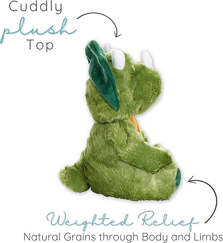 Miniatura 4 de Warm Pals - Peluche refrescante y calentable para dormir, dinosaurio de dinosaurio, 1.5 libras, acogedores juguetes de peluche perfumados a lavanda