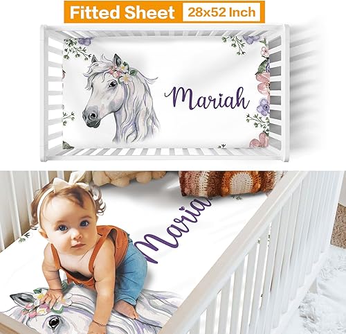 Miniatura 9 de Duckbe Juego de ropa de cama para cuna de bebé, diseño de vaca de las tierras altas, juego de ropa de cama de 3 piezas, manta suave elegante,