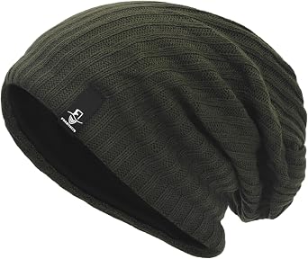 Slouchy Winter Beanie Knit Hat - Soft & Warm Oversized Baggy Skull Cap