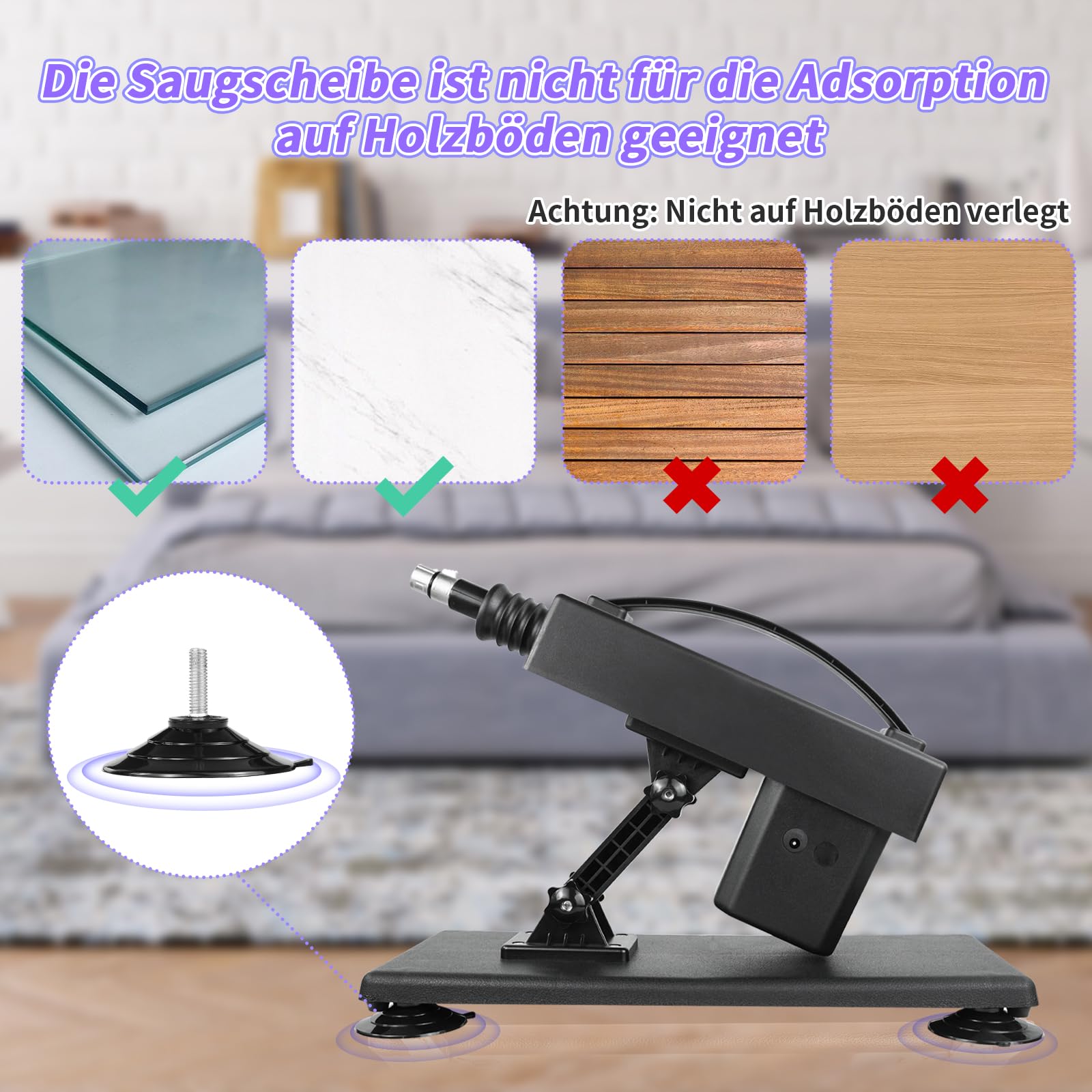 ANNGEOK Sexmaschine für Frauen Sexmaschine mit 3xlr Aufsatz Fickmaschine Sexspielzeug für die Sie Solo Fickle Maschine Frauen Extrem Sex Zubehör Sextoy (M-maschine)