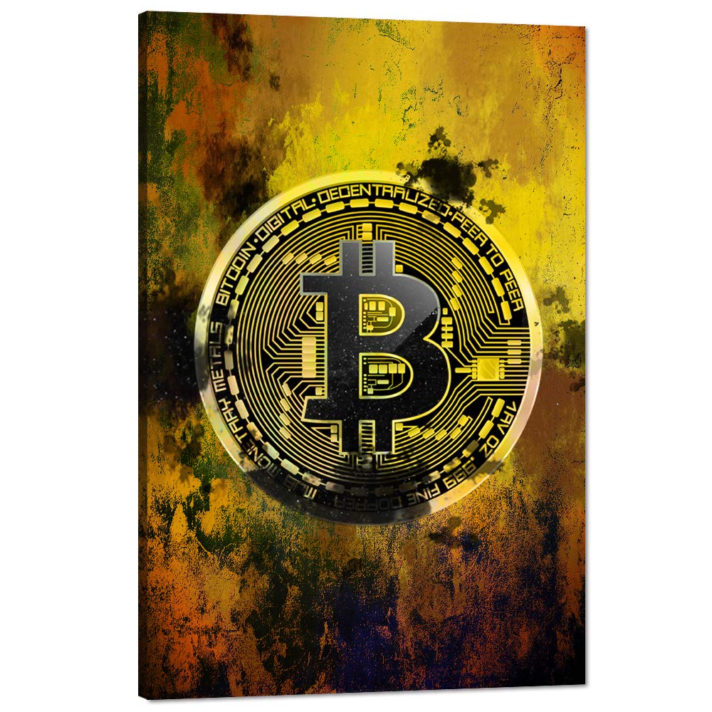 Amazon.com: Bitcoin Inspirational Wall Art Motivational Entrepreneur  Pictures Cryptocurrency Trader Hodler Canvas Painting Modern Hodl Crypto Btc  Posters Prints Artwork for Office Decorations Framed (24¡±Wx36¡±H): Posters  & Prints