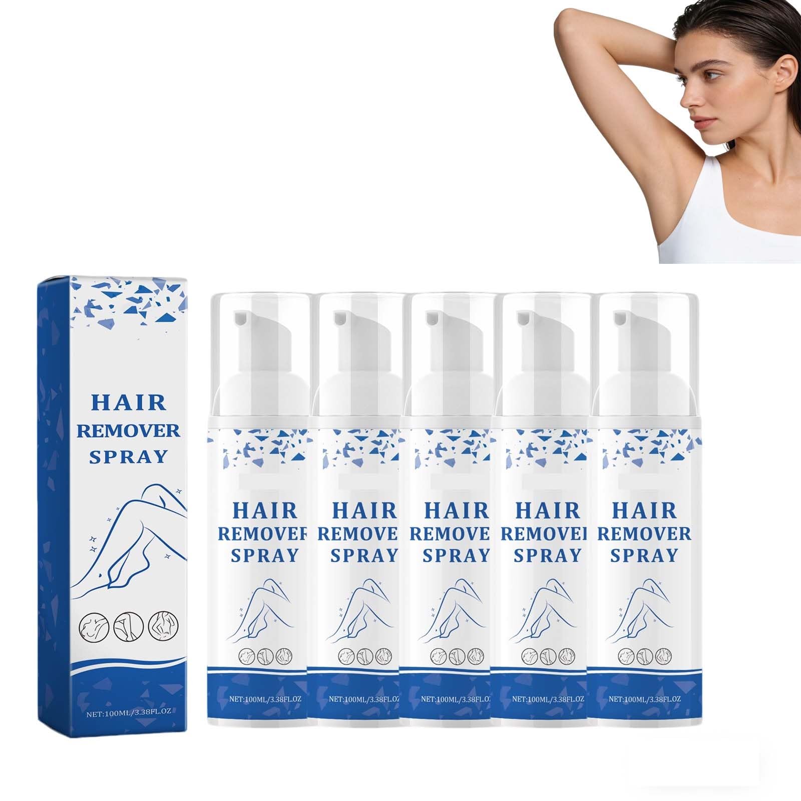 Schiuma depilatoria spray da 100 ml. Crema depilatoria morbida spray per donne e uomini. Corpo, gambe, ascelle, braccia, parti intime del corpo. Ammorbidisce la pelle. Alternativa per (PCS5)