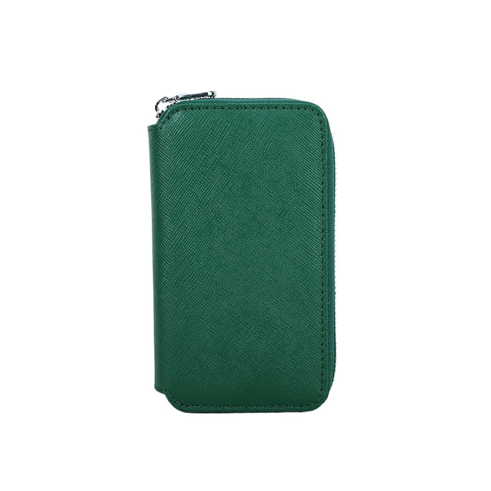 Xi Yu 1pcs 2 Slots Zippered Leather Watch Travel Pouch