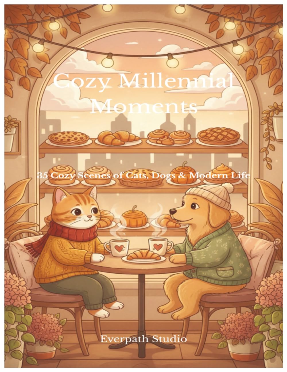 Cozy Millennial Moments: 35 Cozy Scenes of Cats, Dogs & Modern Life (The Everpath Cozy Collection)