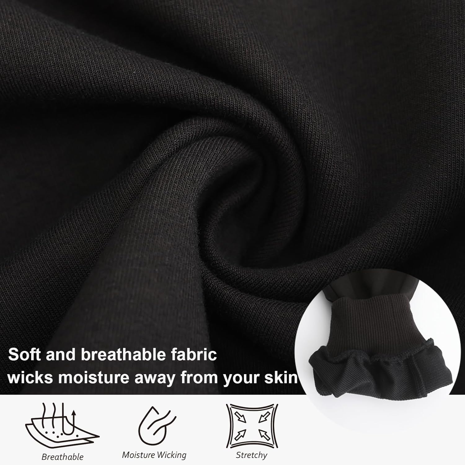 34/36 Inseam Sweatpants for Tall Men Extra Long Joggers Workout Pants with Zipper Pockets - Image 5