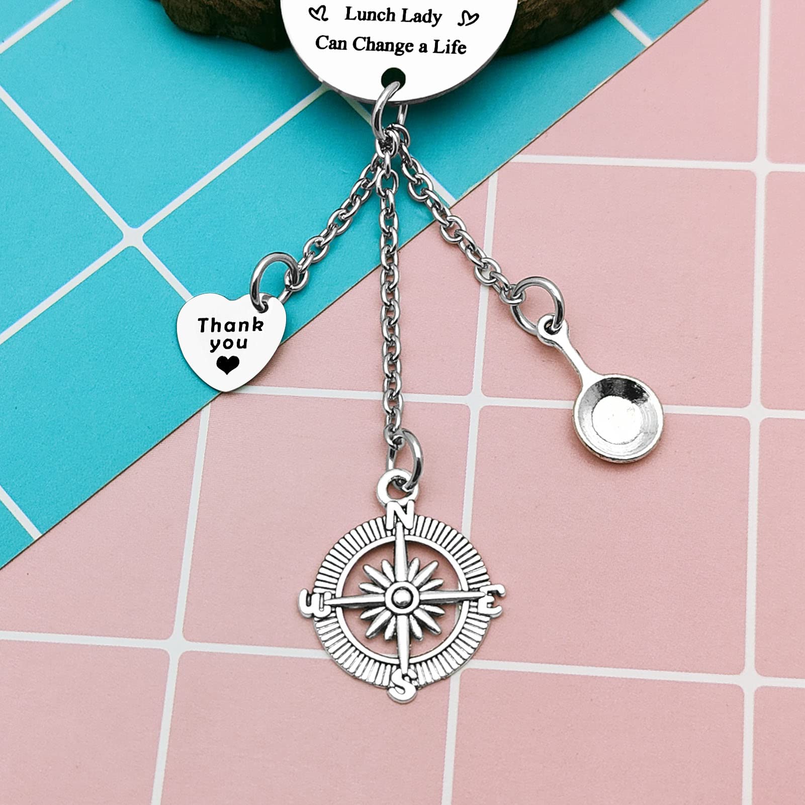 Lunch Lady Appreciation Gifts Car Rear View Mirror Pendant Gift For Lunch Lady Gift School Lunch Server Gift for Lunch Lady Thank You Gift for Lunch Lady Cooker Birthday Gift Car Hanging Ornament