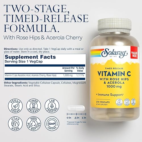 Miniatura 2 de SOLARAY Vitamina C 1000mg y monolaurina 500mg Wellness Bundle