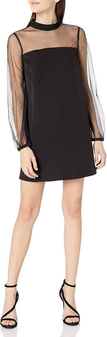mesh shift dress