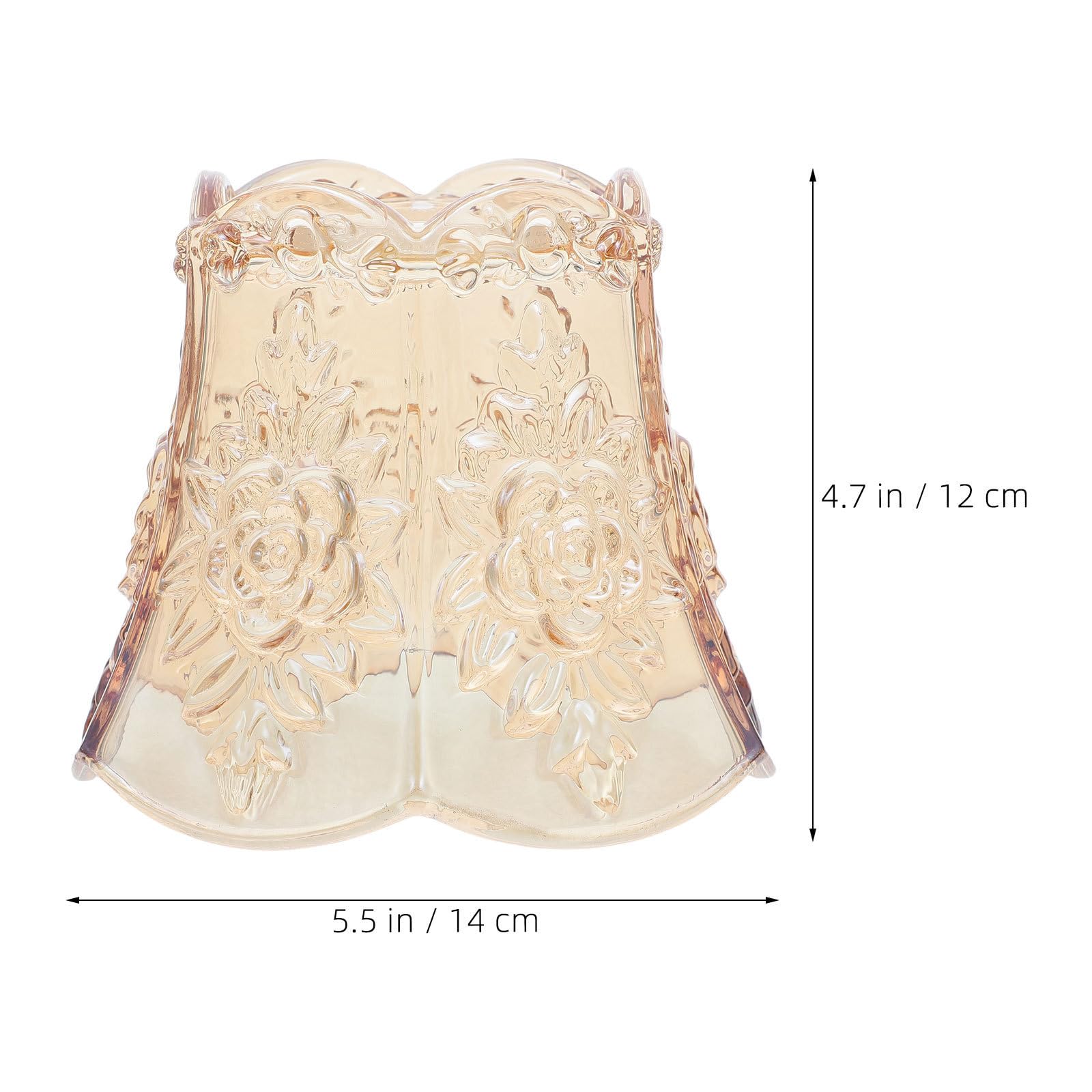 Veemoon 2 Piezas Pantalla Resistente al Calor y Fácil de Reemplazar Diseño Artístico de Lámpara de Vidrio Tallado Tamaño Mini de 42mm para Pasillos y Espacios Decorativos Artesanales