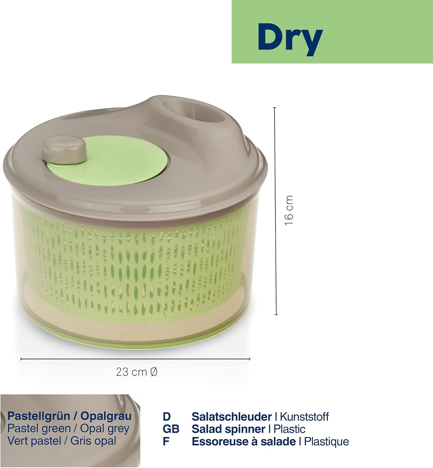 Kela (Peripheral) saradasupina- (Vegetable Drainer) Size :∅ 24 X H16 cm saradasupina- Green Dry 12102 image 3