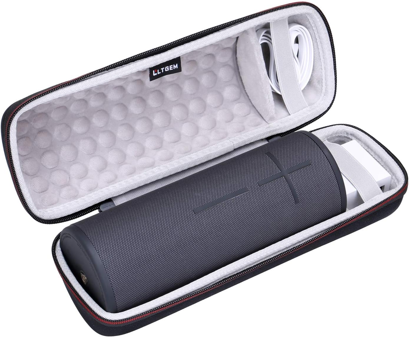 LTGEM Case Compatible with Ultimate Ears MEGABOOM 4/3 Portable Speaker, Black+Gray - Image 4