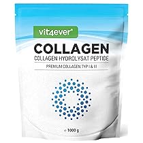 Collagen in Polvere 1000 g (1 kg) – 100% Peptidi idrolizzati di Collagene Bioattivo – Tipi 1 e 3 – Sapore Neutro – Senza additivi