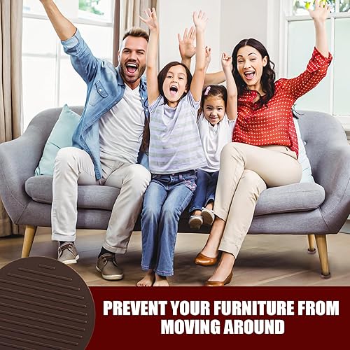 Miniatura 5 de 2 x 2 tazas de goma para muebles, almohadillas redondas antideslizantes para muebles, tazas antideslizantes para muebles, agarre antideslizante para