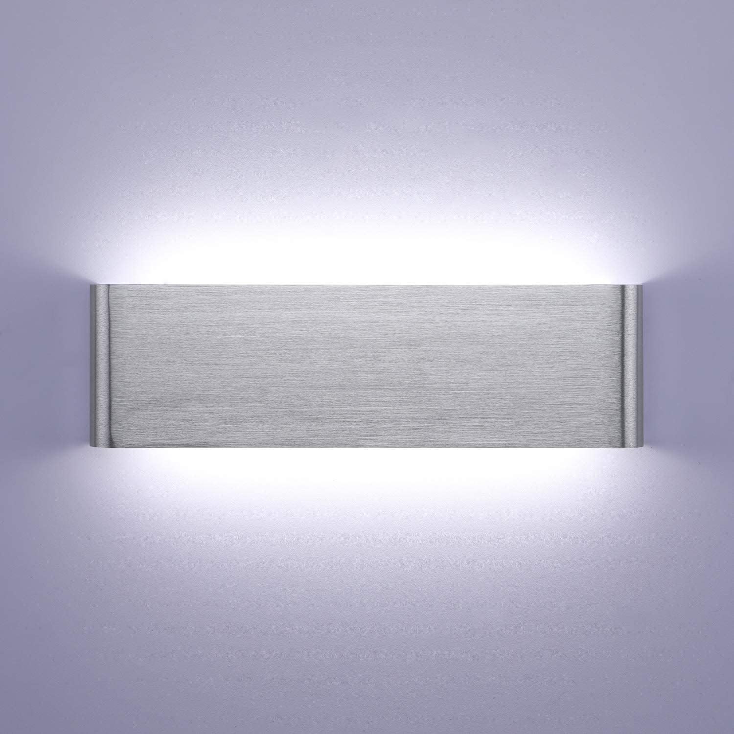 Lightsjoy Aplique Pared Interior LED 16W 30CM Lámpara de Pared Aluminio Moderna Arriba y Abajo IP44 Impermeable para Salas, Escalera, Dormitorios, Pasillos, 1600Lumen (Blanco Frío 6000K)