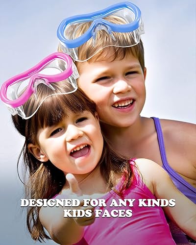 Miniatura 8 de Aegend Gafas de natación para niños, vidrio templado HD de 180 con amplia visión con cubierta para la nariz