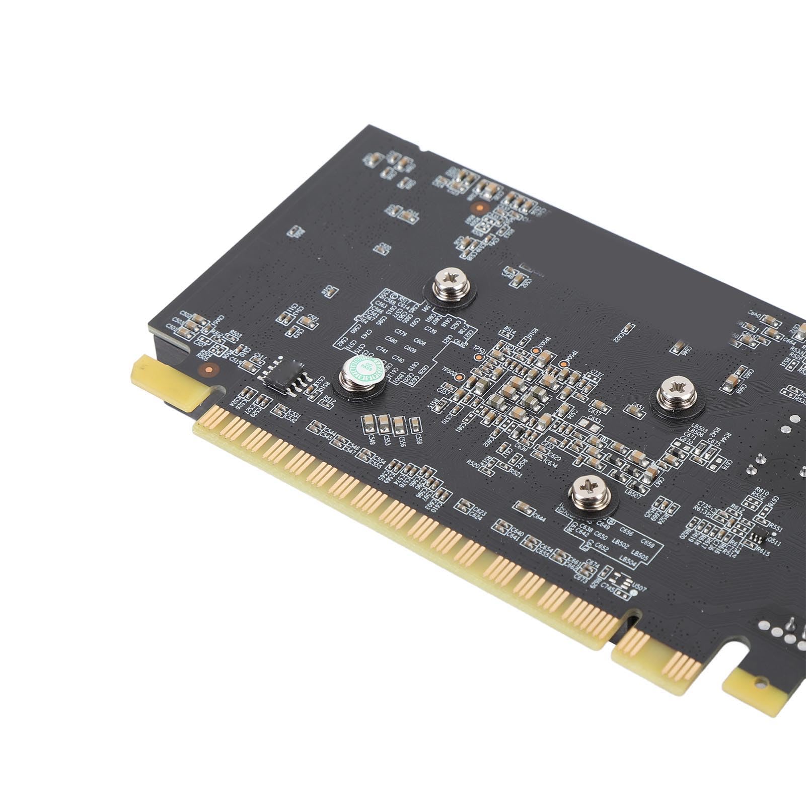 Karta Graficzna GT 730 4 GB, Komputer o Niskim Profilu GPU DDR3 128 Bit 700 MHz 667MHz PCI Express 1.1 X16 PC Karta Wideo z Interfejsem Multimedialnym VGA DVI HD do Pracy