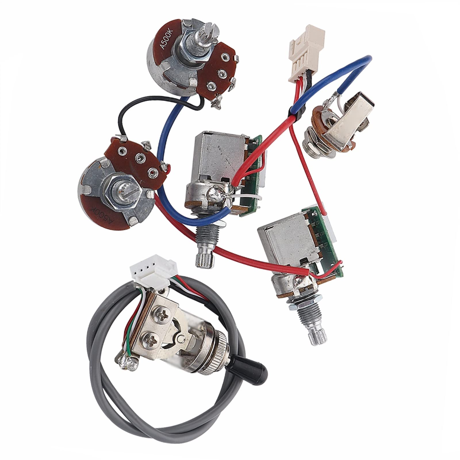 1 Set E-Gitarren-Pickup-Kabelbaum Push-Pull-Pots Mit 2 Humbucker-Setup E-Gitarre Kabelbaum Prewired Kit