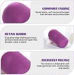 2Pcs Oreillers à microbilles, 12x6 Roll Microbead Oreiller Soft Bolster Cylindrical Oreil Cou Bras Dos Support Roll Coussin Oreils Sac de haricot Dormant Voiture Voyage