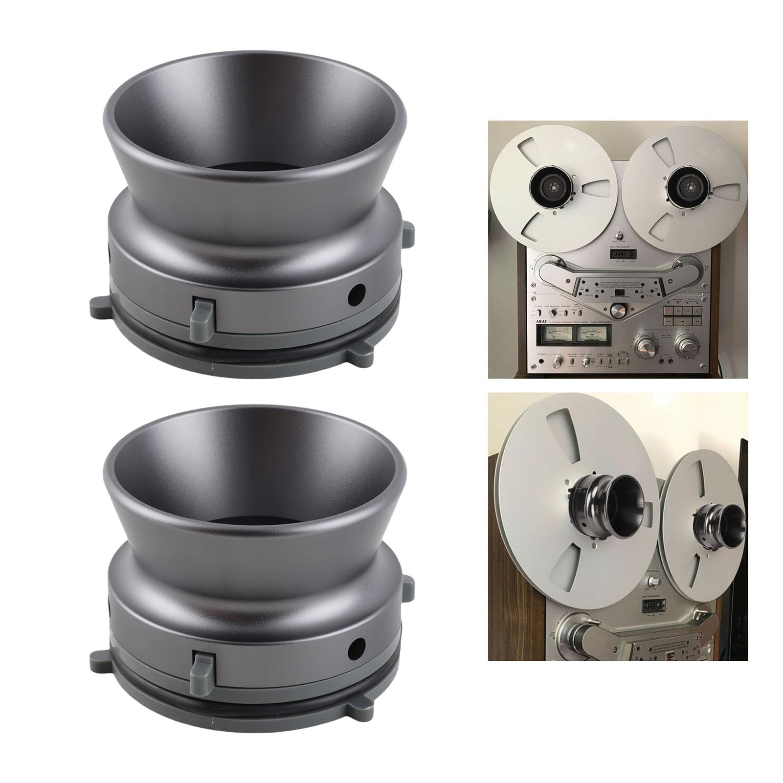 Amazon.com: 1 Pair Nab Hub Adapters for Reel to Reel Tape