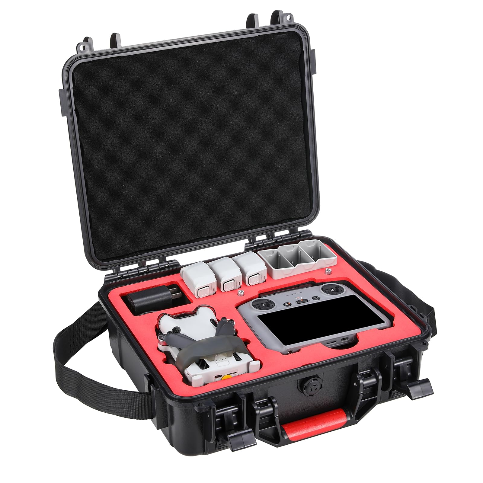 Skyreat Mini 4 Pro Hard Case, Waterproof Hard Shell Storage Bag for DJI Mini 4 Pro Drone Fly More Combo with DJI RC 2 Controller Accessories
