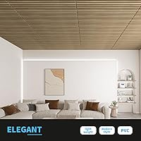 Vista 21 de Art3d Panel de pared de listones, panel texturizado acanalado 3D 12-Azulejos 19.7 x 19.7 pulgadas. - Nogal